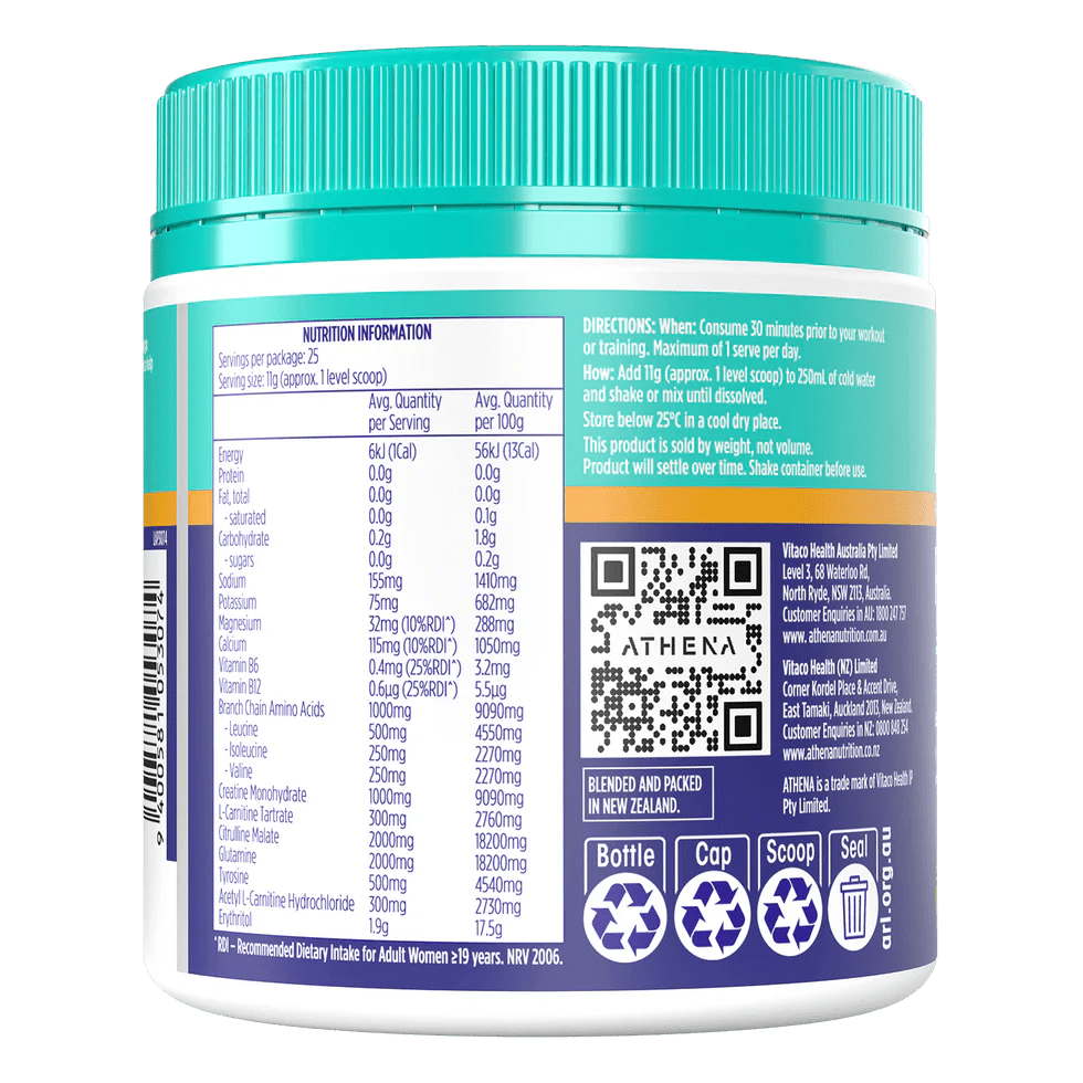 Athena Pre Workout + Electrolytes