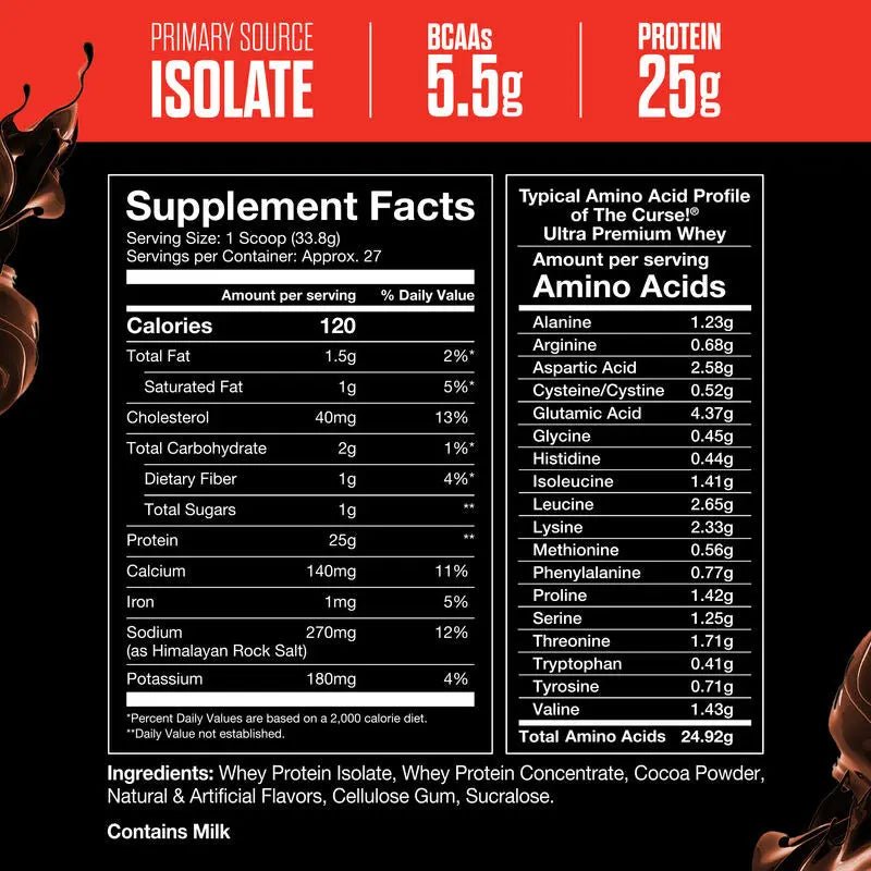 JNX Sports The Curse! Ultra Premium Whey + Air Freshener & Shaker