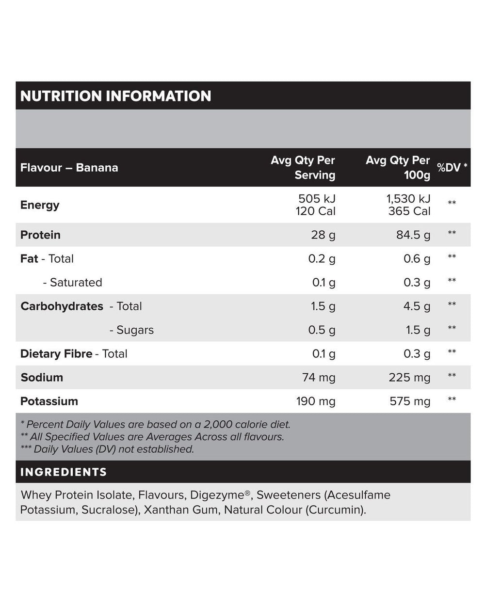 Muscle Nation Protein 100% Whey Isolate