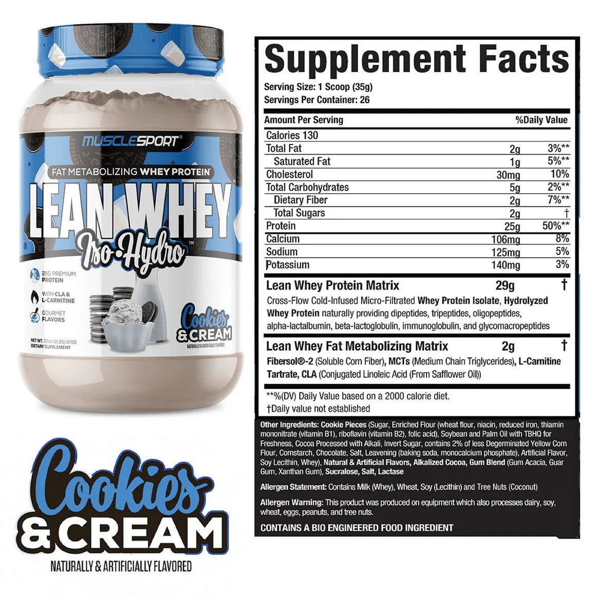 MuscleSport Lean Whey ISO Hydro