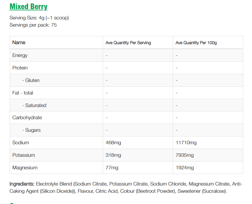 NZProtein Electrolytes