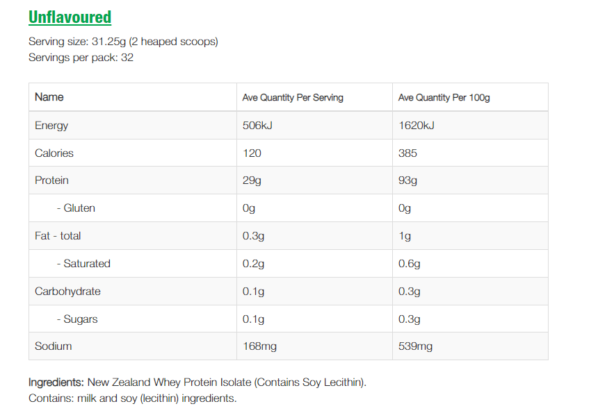 NZProtein Whey Isolate