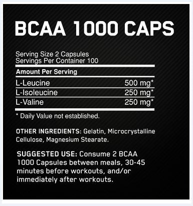 Optimum Nutrition BCAA 60 Caps