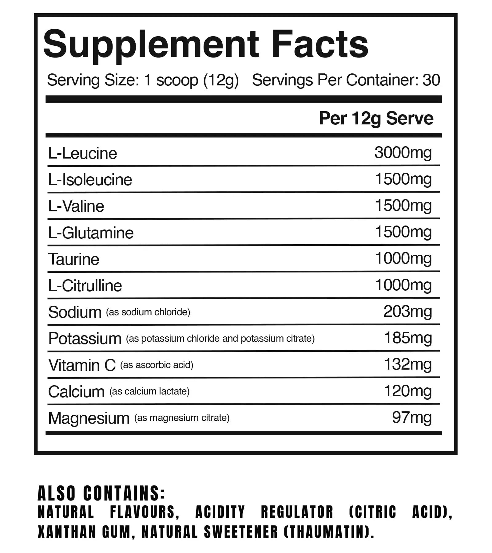 Gladiator Sports Nutrition Spiculus BCAA & Electrolytes