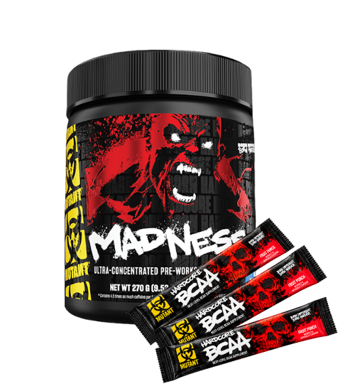 Mutant Madness Pre Workout +  3 BCAA Samples