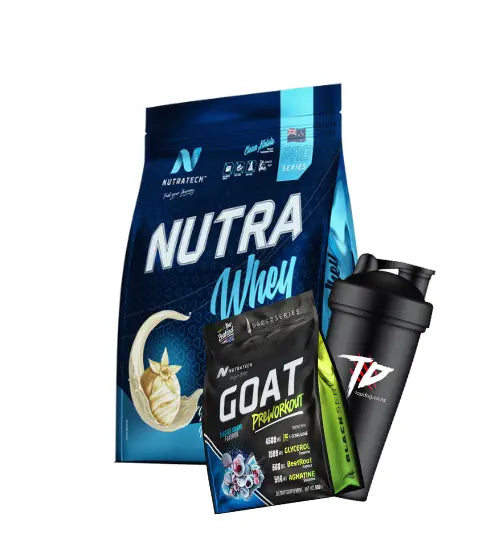 NutraTech Nutra Whey + GOAT Pre + Shaker
