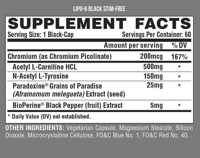 Nutrex Lipo-6 Black Stim-Free