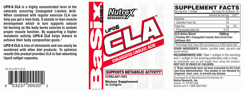 Nutrex Lipo-6 CLA
