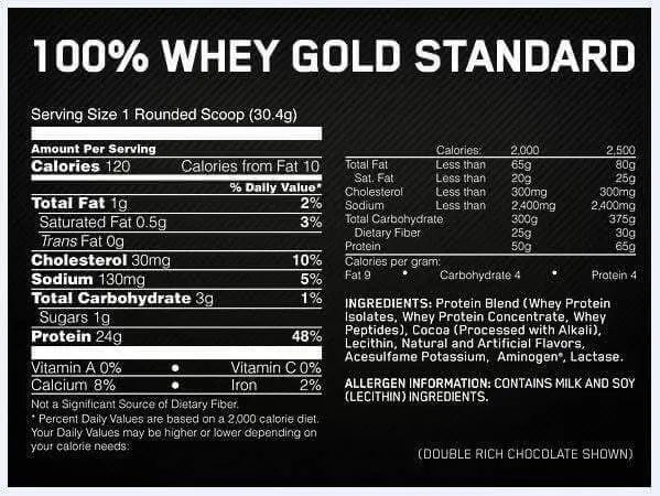 Optimum Nutrition 100% Whey Protein 10Lb