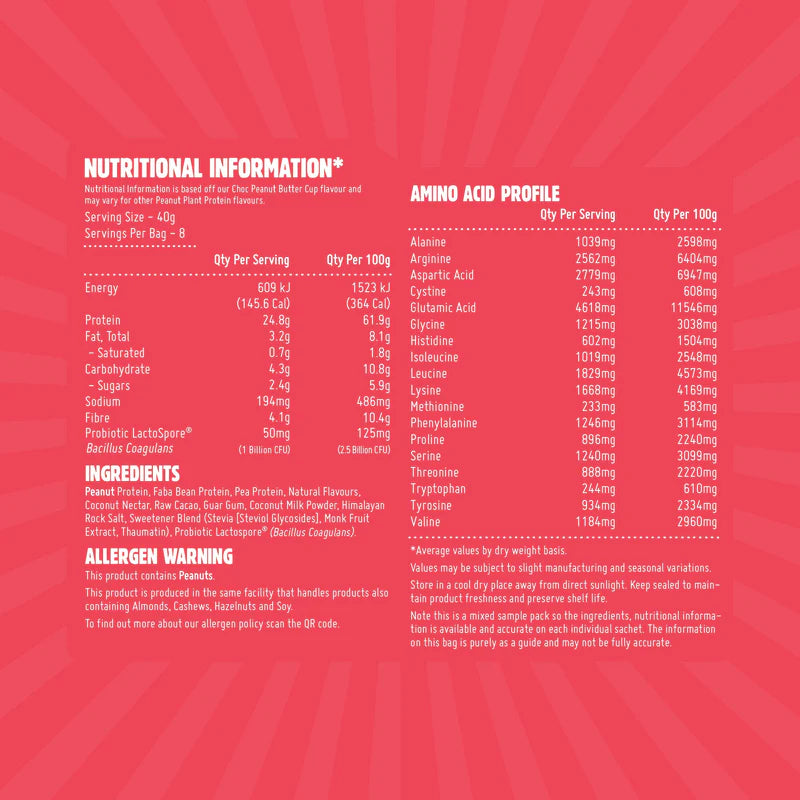 Macro Mike Peanut Plant Protein Sample Pack
