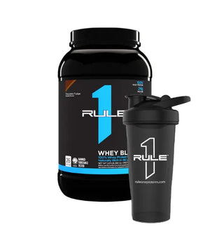 Rule 1 Whey Blend Protein + Shaker