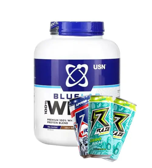 USN Nutrition 100% Bluelab Whey 5Lb + 3 Free RTD's