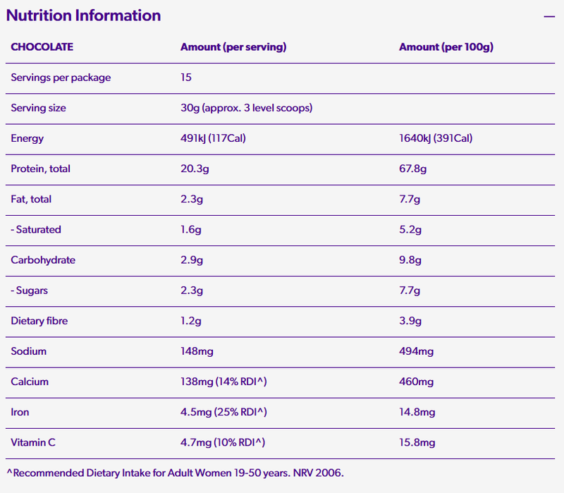 Athena Protein Shake + Iron