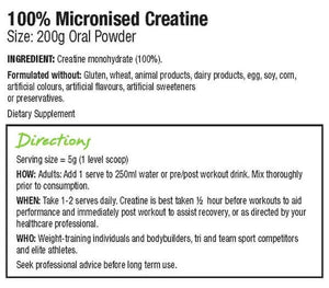 Balance 100% Micronised Creatine