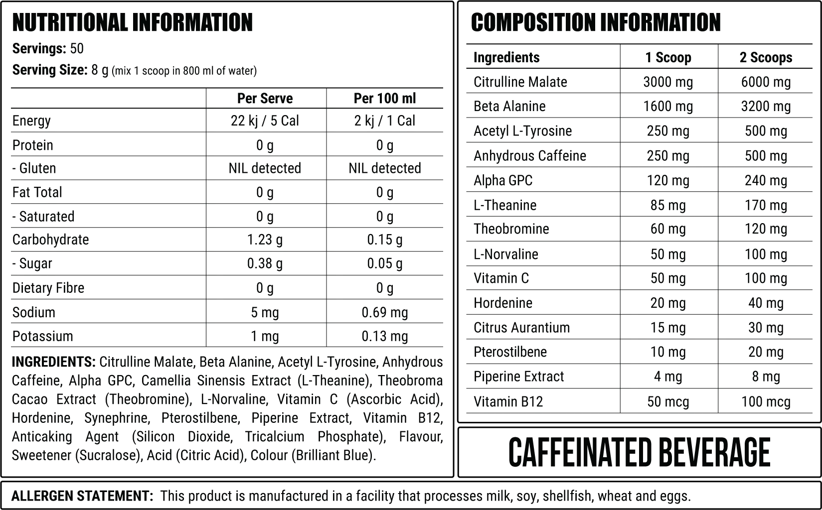 Faction Labs Disorder Original Pre Workout