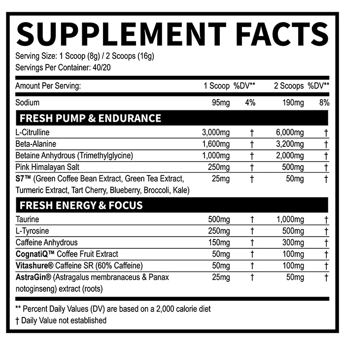 Fresh Supps Pre Workout