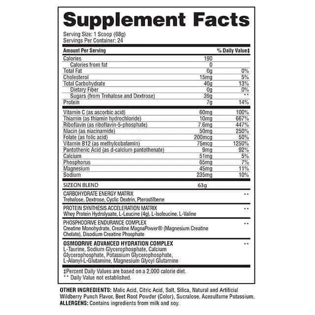 Gaspari SizeOn Intra-Workout