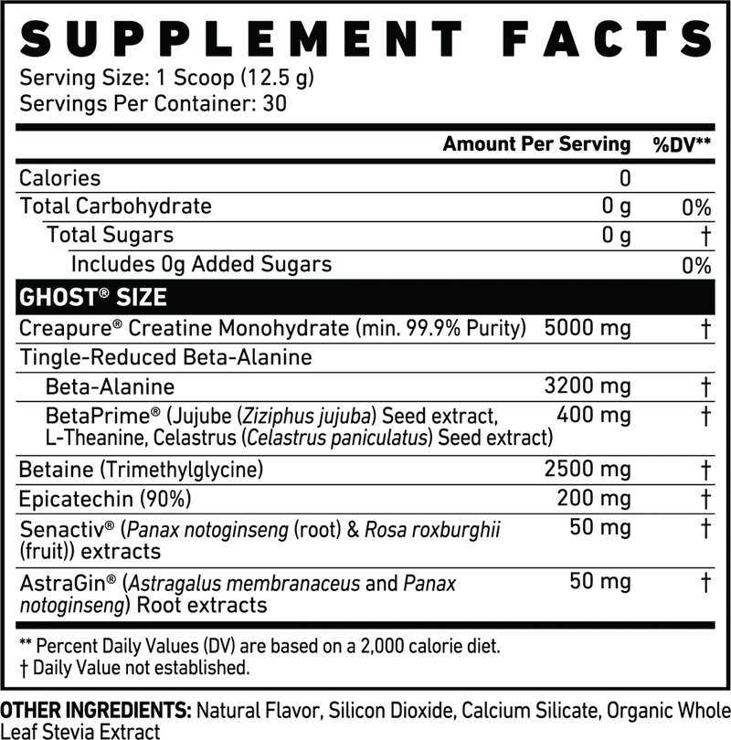 Ghost Size Creatine