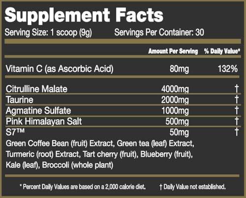 Gladiator Crixus Pump Stim-Free Nitric Oxide Pre-Workout