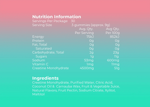 Gymmies Creatine Monohydrate Gummies