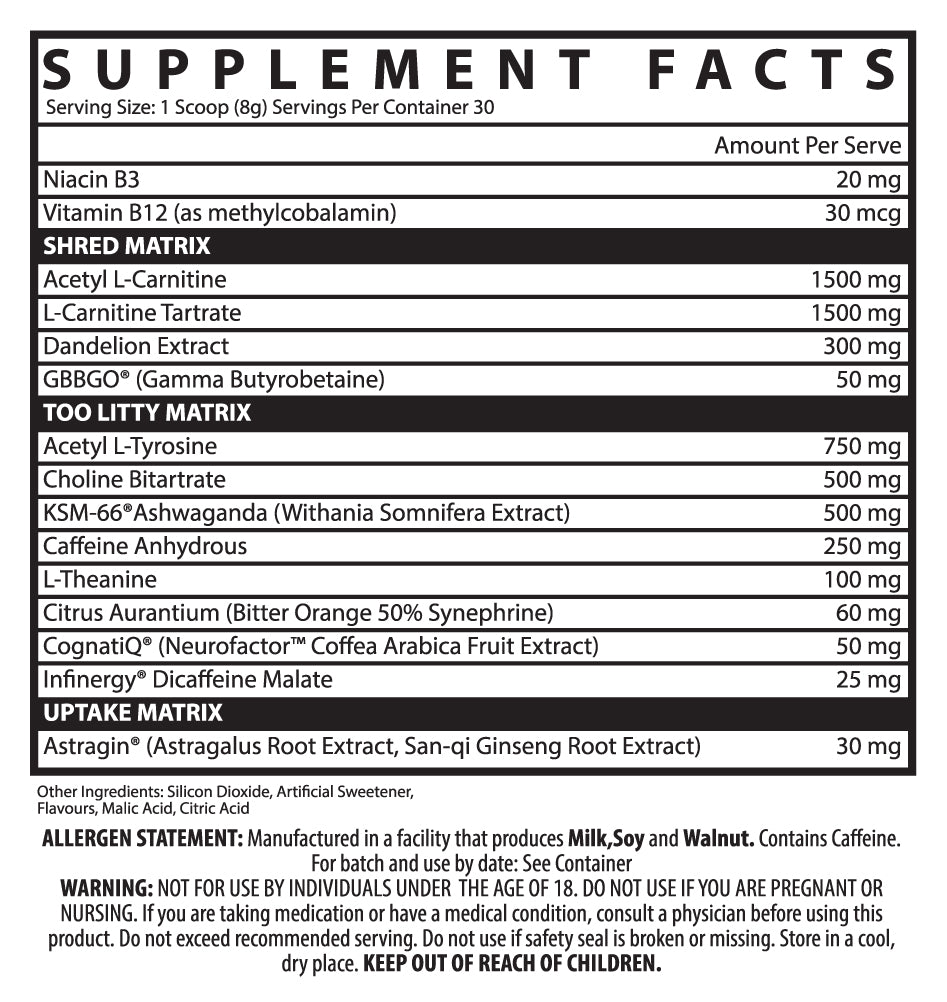 Inspired Shred Fat Burner