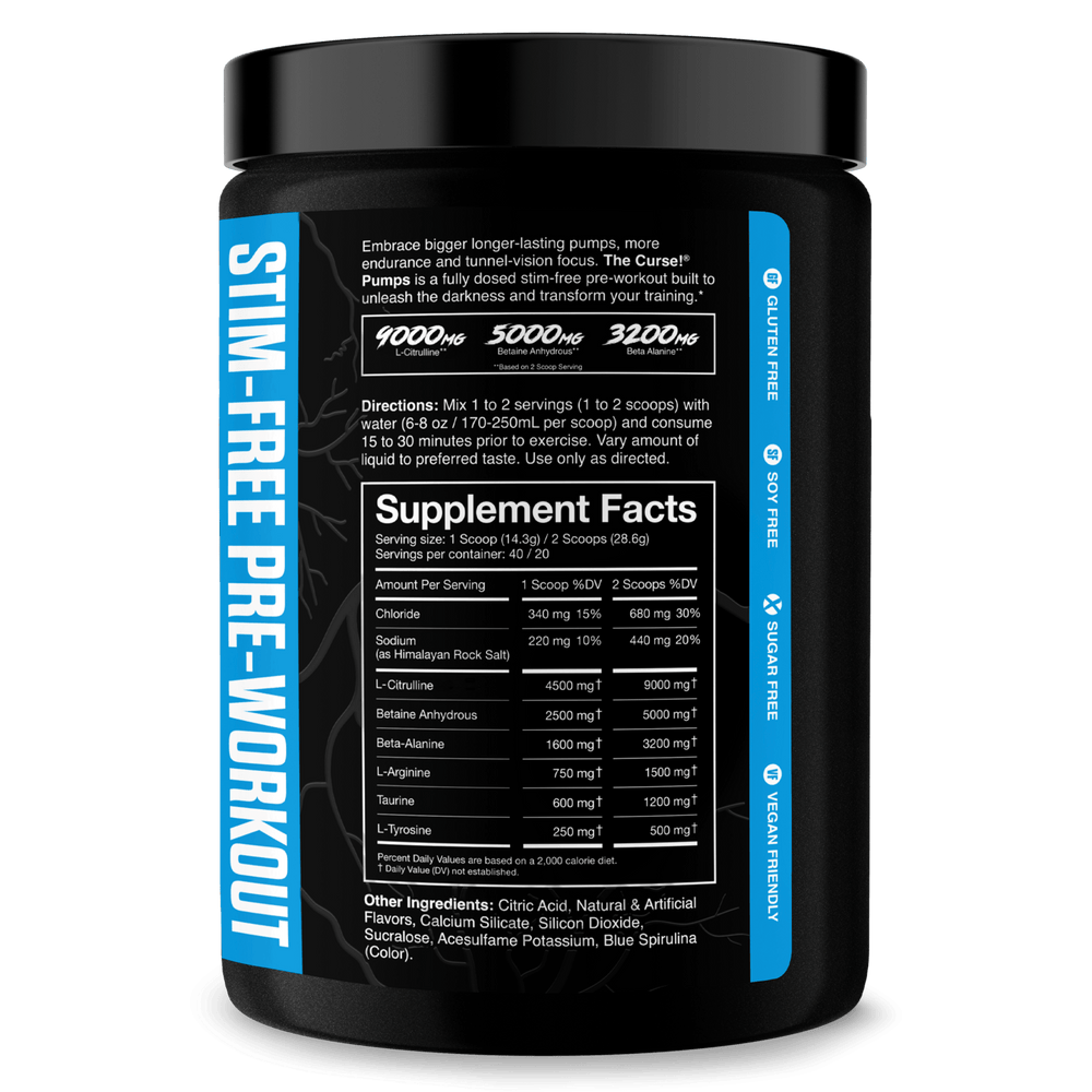 JNX Sports The Curse! Stim-Free Pump + FREE Jinx BCAA
