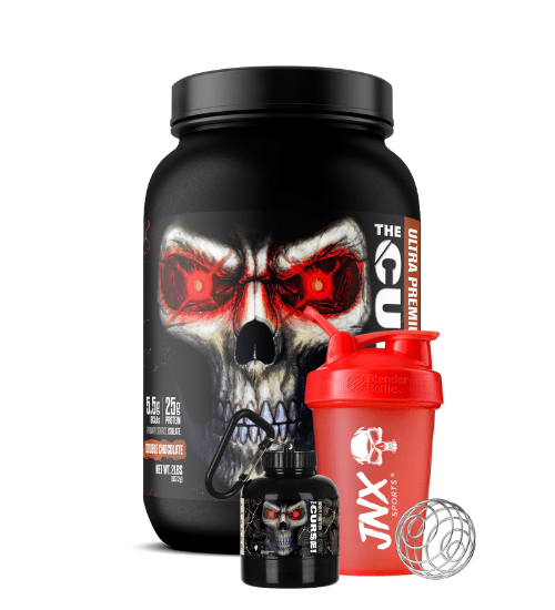 JNX Sports The Curse! Ultra Premium Whey + Shaker & Keychain Funnel