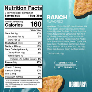 Legendary Foods Ranch Protein Chips | TopDog Nutrition