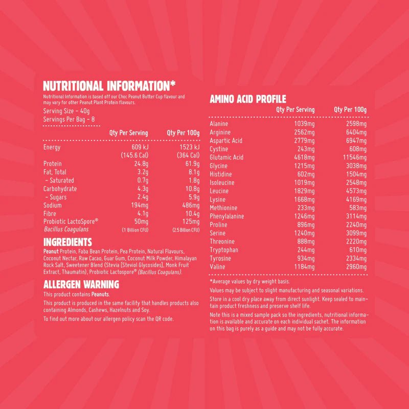 Macro Mike Peanut Plant Protein Sample Pack