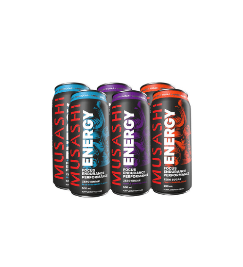 Musashi Energy Drink Cans