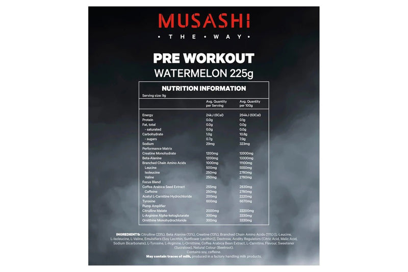 Musashi Pre Workout