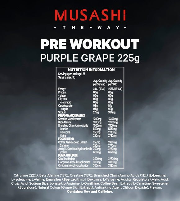 Musashi Pre Workout