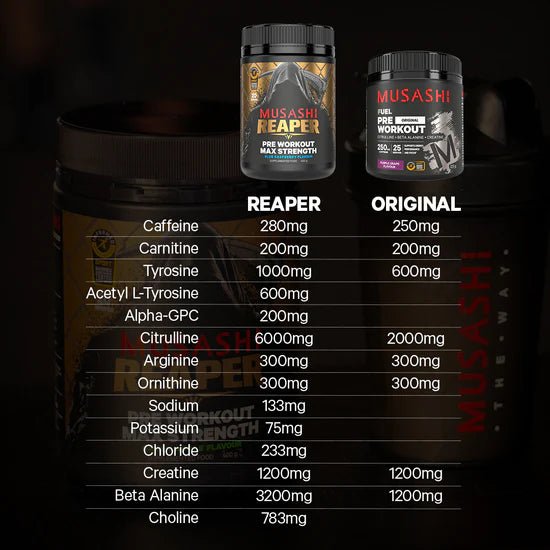 Musashi Reaper Pre-Workout Max Strength