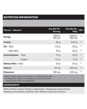 Muscle Nation Protein 100% Whey Isolate