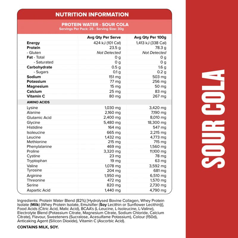 Muscle Nation Sour Protein Water