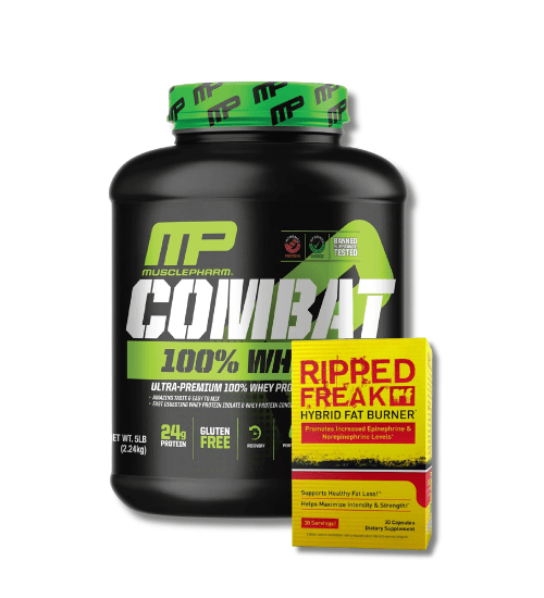 MusclePharm Combat 100% Whey Protein + FREE Ripped Freak