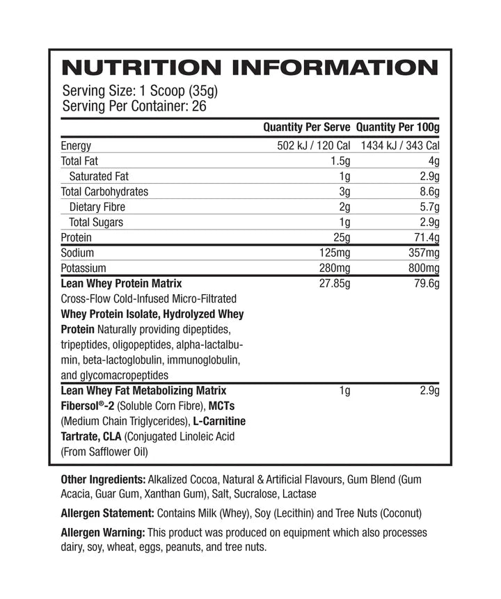 MuscleSport Lean Whey ISO Hydro | Clearout