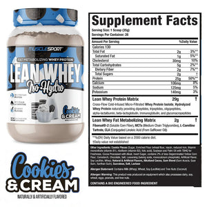MuscleSport Lean Whey ISO Hydro