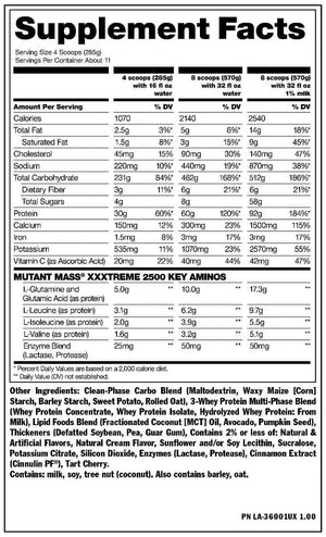 Mutant Mass Extreme 2500 6Lb