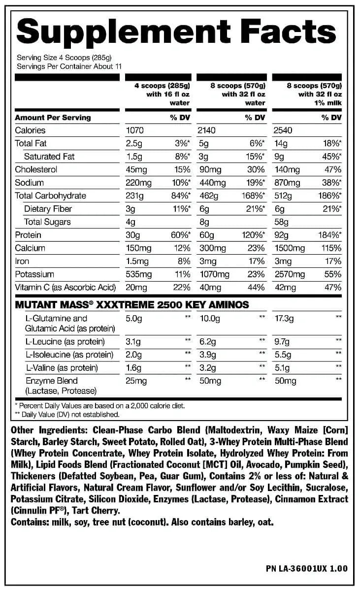 Mutant Mass Extreme 2500 6Lb