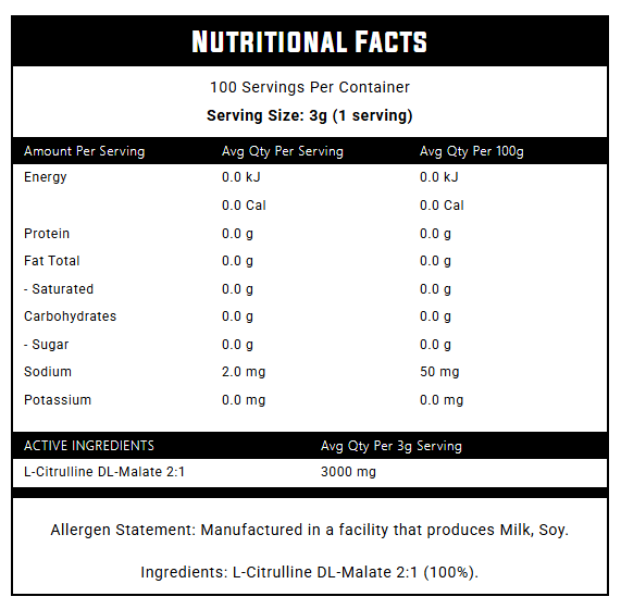 Nexus Citrulline Malate