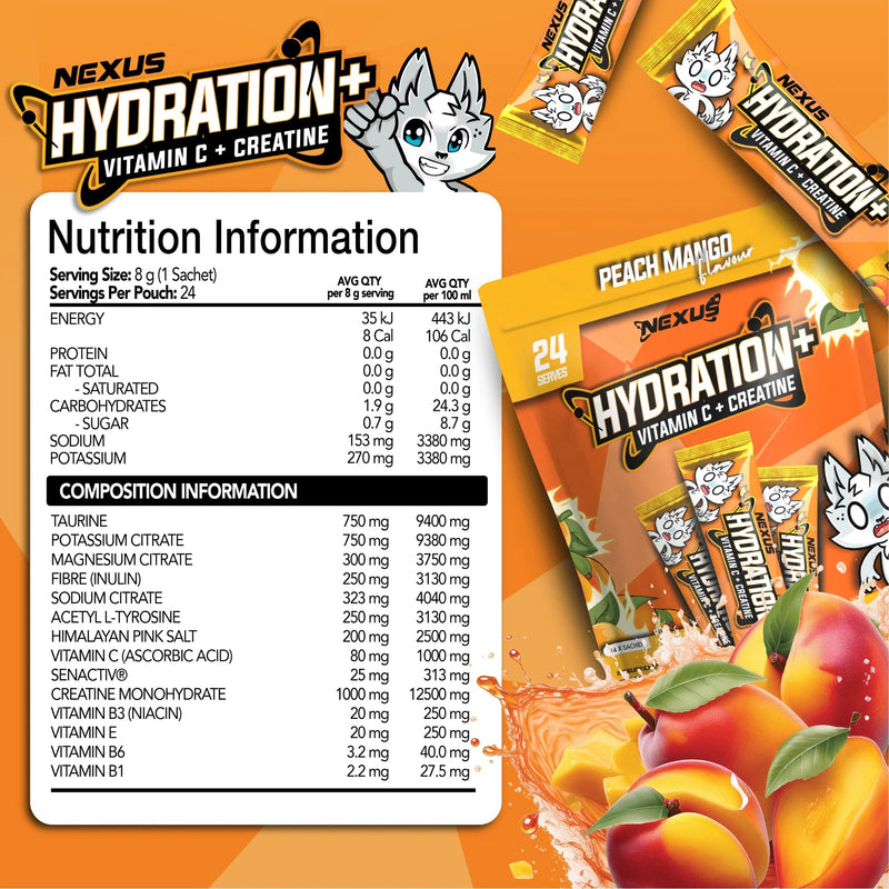 Nexus Hydration+ Vitamin C + Creatine