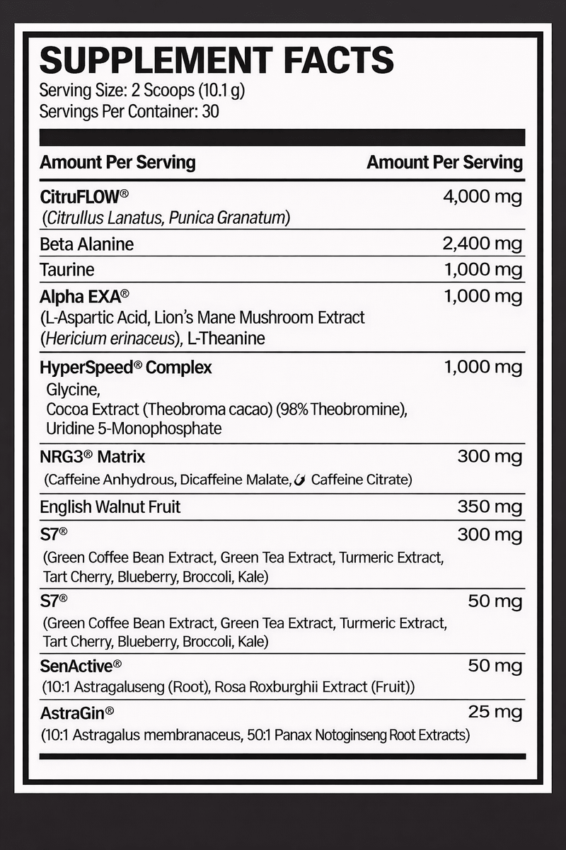 Nubreed Notorious (NOTO) Pre-Workout