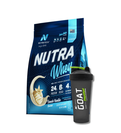 NutraTech Nutra Whey Protein 5Lb + FREE Shaker