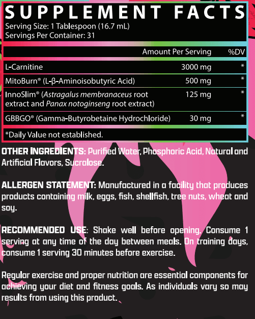 Nutrex CarniBurn Fuego Stim Free