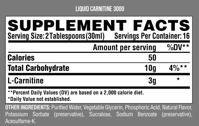 Nutrex Liquid Carnitine 3000