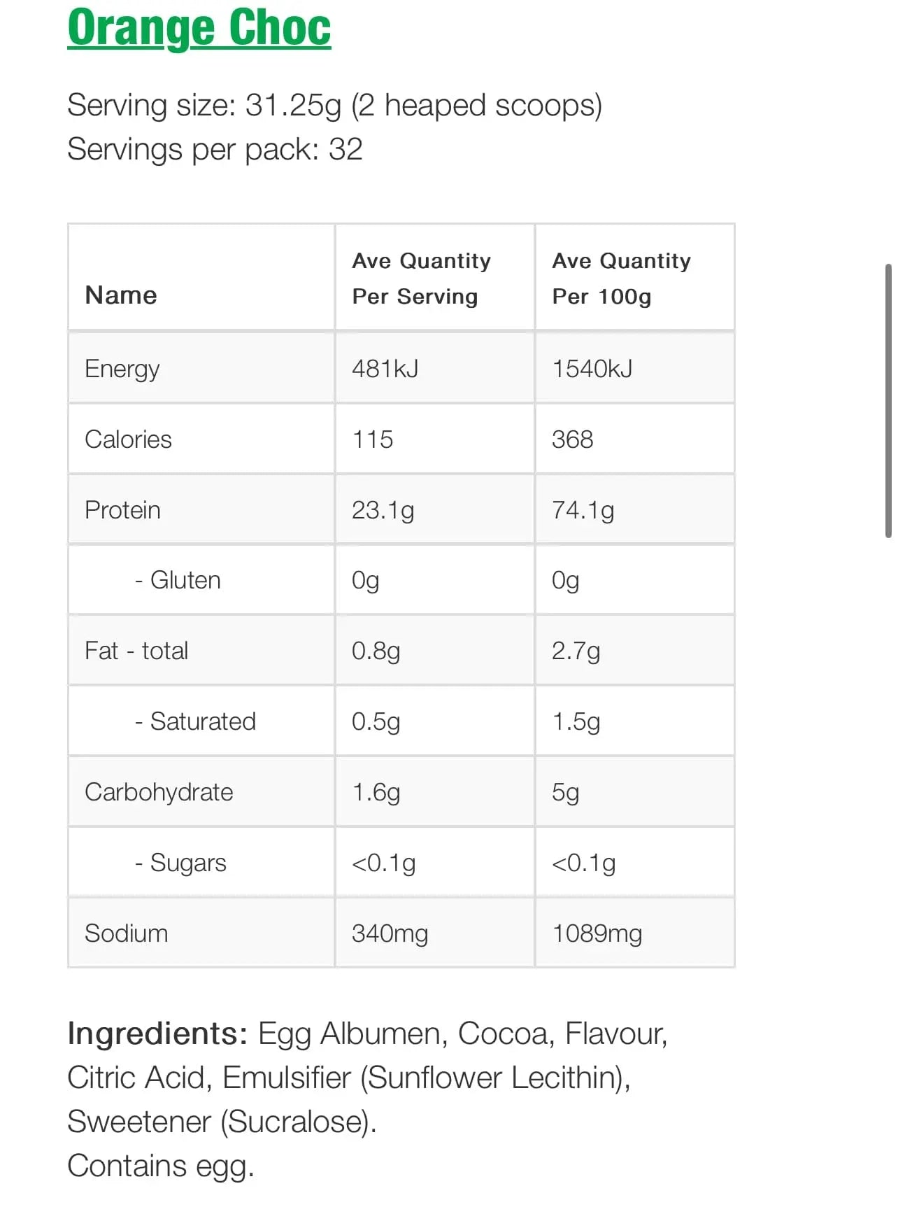 NZProtein Egg White Protein