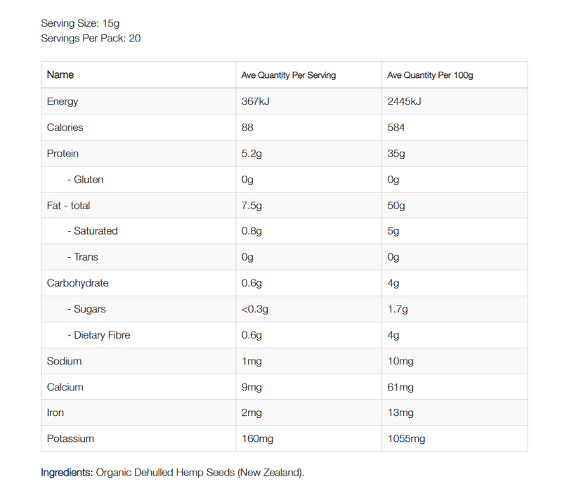 NZProtein Hemp Hearts 300g