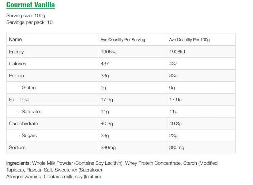 NZProtein Mass Gainer 1KG