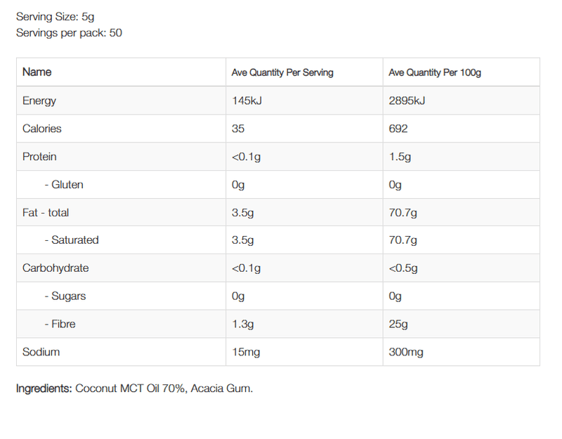 NZProtein MCT Oil Powder 70% 250g
